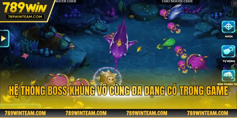 Hệ thống boss khủng vô cùng đa dạng có trong game